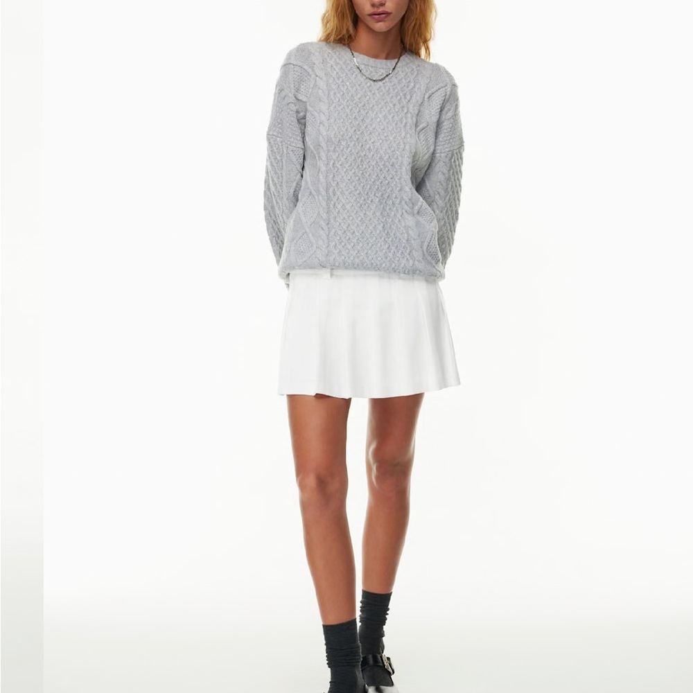 Sunday Best Cream Pleated Micro Skirt